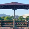 Heavy Duty Lightweight Windproof Foldable Waterproof Anti-UV Outdoor Furniture Umbrella for Hospital Hotel Use