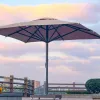 Heavy Duty Lightweight Windproof Foldable Waterproof Anti-UV Outdoor Furniture Umbrella for Hospital Hotel Use
