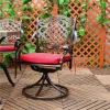 High Back Cast Aluminum Rocking Chair for Garden-MANDELA Brand European Design Durable Outdoor Furniture
