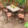 High Back Cast Aluminum Rocking Chair for Garden-MANDELA Brand European Design Durable Outdoor Furniture