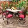 High Back Cast Aluminum Rocking Chair for Garden-MANDELA Brand European Design Durable Outdoor Furniture