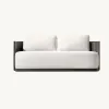 High-End Modern Minimalist Aluminum Garden Sofa Set All Weather Outdoor Sectional Furniture for Luxury Villa Resort Living Room