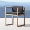High-End Modern Outdoor Dining Table Chair Set with Waterproof Cushions Solid Teak Wood for Courtyard Terrace Park Hotels Villas