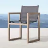 High-End Modern Outdoor Dining Table Chair Set with Waterproof Cushions Solid Teak Wood for Courtyard Terrace Park Hotels Villas