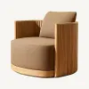 Durable Solid Teak Wood Villa Garden Sofa Set Eco-Friendly Quick-Dry Cushions Modern Outdoor Patio Furniture
