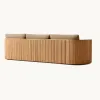 Durable Solid Teak Wood Villa Garden Sofa Set Eco-Friendly Quick-Dry Cushions Modern Outdoor Patio Furniture