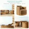 Durable Solid Teak Wood Villa Garden Sofa Set Eco-Friendly Quick-Dry Cushions Modern Outdoor Patio Furniture