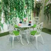 European Design Aluminum Alloy Durable Waterproof Lightweight Outdoor Dining Furniture for Hotel Courtyard Villa
