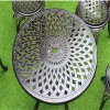 European Design Aluminum Alloy Durable Waterproof Lightweight Outdoor Dining Furniture for Hotel Courtyard Villa