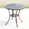 European Design Aluminum Alloy Durable Waterproof Lightweight Outdoor Dining Furniture for Hotel Courtyard Villa