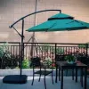 Luxury Outdoor Furniture Patio Umbrella Modern Design Waterproof Wind-Protected Logo Aluminum Pole Auto Tilt