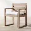 High-end Solid Teak Outdoor Dining Furniture Set Modern Table and Chairs for Luxury Hotel Terrace and Villa Backyard