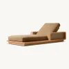 Highest Quality Modern Outdoor Teak Sunbed Lounger with Waterproof Cushions UV Resistant Eco-Friendly for Hotel Villa Use