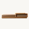 Highest Quality Modern Outdoor Teak Sunbed Lounger with Waterproof Cushions UV Resistant Eco-Friendly for Hotel Villa Use