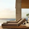 Highest Quality Outdoor Wooden Furniture Teak Sunbed Lounger Table Sofa Set Hotel Villa Project Furniture