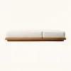 Highest Quality Outdoor Wooden Furniture Teak Sunbed Lounger Table Sofa Set Hotel Villa Project Furniture