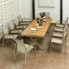 Hot Sale Durable Foldable Modern Outdoor Dining Extension Table Popular Waterproof Aluminum Rectangle