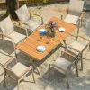 Hot Sale Durable Foldable Modern Outdoor Dining Extension Table Popular Waterproof Aluminum Rectangle