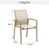 Hot Sale Durable Foldable Modern Outdoor Dining Extension Table Popular Waterproof Aluminum Rectangle