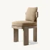 Hotel Outdoor Dining Set Villa Courtyard Patio Teak Wood Durable Modern Luxury Dining Chairs