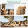 Hotel Outdoor Dining Set Villa Courtyard Patio Teak Wood Durable Modern Luxury Dining Chairs