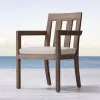 Hotel Outdoor Dining Set Villa Patio Furniture Teak Modern Luxury Dining Chairs Waterproof Cushions 2-3 Year Warranty