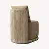 Hotel Outdoor Dining Table Chair Set Villa Courtyard Patio Furniture Teak Durable Modern Luxury Waterproof UV-Resistant Dining