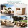 Hotel Outdoor Luxury Teak Sun Lounger Eco-Friendly UV Resistant Waterproof Cushions Resort Beach Modern Villa Swimming Pool