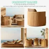 Hotel Outdoor Luxury Teak Sun Lounger Modern Villa Swimming Pool Lounge Chair Garden Furniture Set Eco-Friendly Wing Back UV