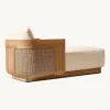 Hotel Outdoor Luxury Teak Sun Lounger Modern Villa Swimming Pool Lounge Chair UV Resistant Eco-Friendly Garden Furniture Set
