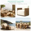 Hotel Outdoor Luxury Teak Sun Lounger Modern Villa Swimming Pool Lounge Chair Courtyard Garden Furniture Set