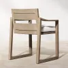 Hotel Outdoor Table and Chair Set Villa Patio Furniture Set Teak Patio Dining Set Luxury Dining Chairs Modern Outdoor Furniture