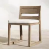 Hotel Outdoor Table and Chair Set Villa Patio Furniture Set Teak Patio Dining Set Luxury Dining Chairs Modern Outdoor Furniture