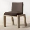 Hotel Villa Courtyard Durable Teak Wood Modern Outdoor Dining Set with Luxury Dining Chairs