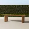 Hotel Villa Courtyard Furniture Set Teak Patio Dining Set Luxury Modern Durable Waterproof Weather Resistant Outdoor