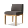 Hotel Villa Courtyard Furniture Set Teak Patio Dining Set Luxury Modern Outdoor Dining Chairs
