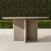 Hotel Villa Courtyard Teak Durable Weather Resistant Modern Luxury Outdoor Dining Set with Patio Dining Chairs