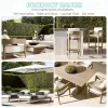 Hotel Villa Courtyard Teak Durable Weather Resistant Modern Luxury Outdoor Dining Set with Patio Dining Chairs