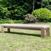 Hotel Villa Courtyard Teak Wood Durable Waterproof UV-Resistant Luxury Modern Outdoor Dining Set