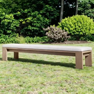 Hotel Villa Courtyard Teak Wood Durable Waterproof UV-Resistant Luxury Modern Outdoor Dining Set