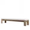 Hotel Villa Courtyard Teak Wood Durable Waterproof UV-Resistant Luxury Modern Outdoor Dining Set