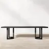Italian Design Aluminum Patio Dining Set Minimalist Garden Table Set for Star Hotel and Private Villa
