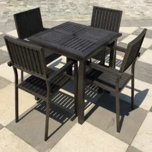 Leisure Apartment Hotel Living Room Outdoor Modern Aluminum Folding Garden Chairs Set Waterproof