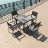 Leisure Apartment Hotel Living Room Outdoor Modern Aluminum Folding Garden Chairs Set Waterproof