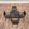 Leisure Apartment Hotel Living Room Outdoor Modern Aluminum Folding Garden Chairs Set Waterproof