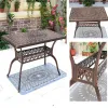 Leisure Dining Tables Chairs Set Aluminum Alloy Outdoor Furniture for Farmhouse Living Room Villa Use Minimalist Design