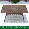 Leisure Dining Tables Chairs Set Aluminum Alloy Outdoor Furniture for Farmhouse Living Room Villa Use Minimalist Design