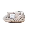 Leisure Modern Outdoor Furniture Patio Garden PE Rattan Waterproof Cushion Comfortable Hotel Villa Daybed