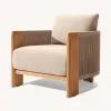 Luxurious Modern L-Shaped Teak Wood Garden Sofa Set Durable Outdoor Furniture for Courtyard Hotel Villa Use