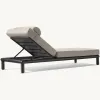 Luxury Aluminum Daybed Outdoor Pool Lounge Bed With Canopy High-end Resort Sunbed Weatherproof Villa Garden Reclining Bed